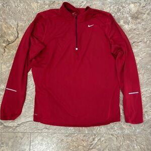 Nike Men’s Red Half-Zip Performance Jacket